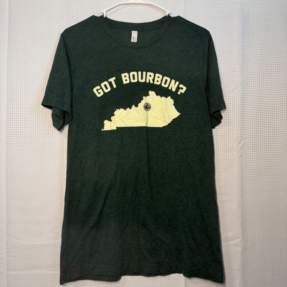 Buffalo Trace T-Shirt Medium Green‎ Got Bourbon Kentucky Graphic Tee